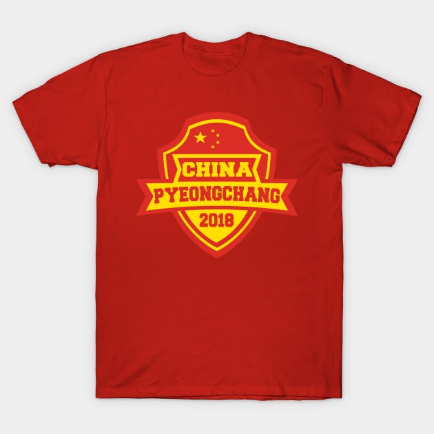 Team China Pyeongchang 2018 T-Shirt by OffesniveLine